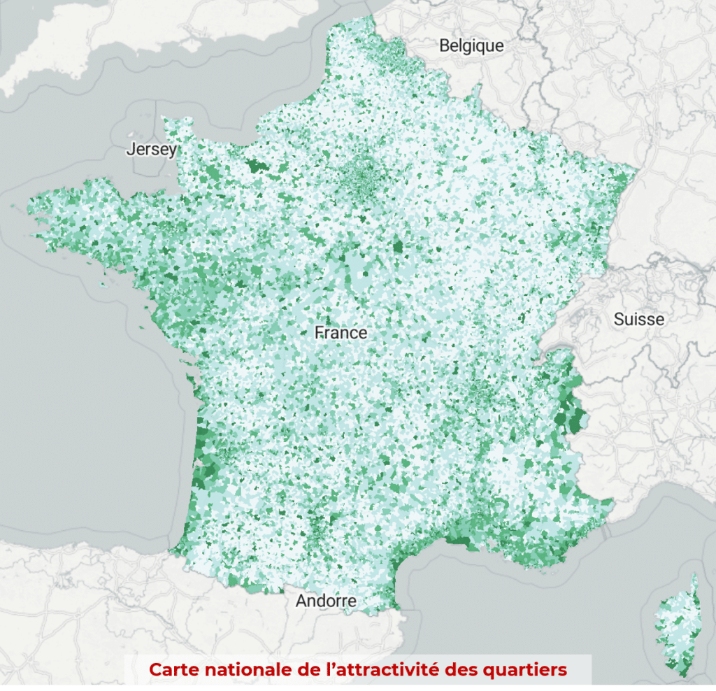 Carte nationale attractivité