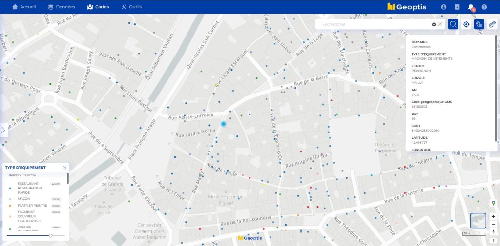 points d'intérêts - bpe