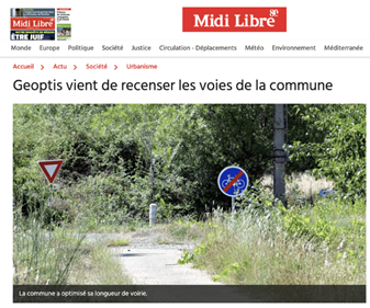 Partout sur le territoire français, Geoptis aide les collectivités à disposer d'un inventaire des voies à jour. Indispensable pour savoir qui est en charge de l'entretien par exemple.